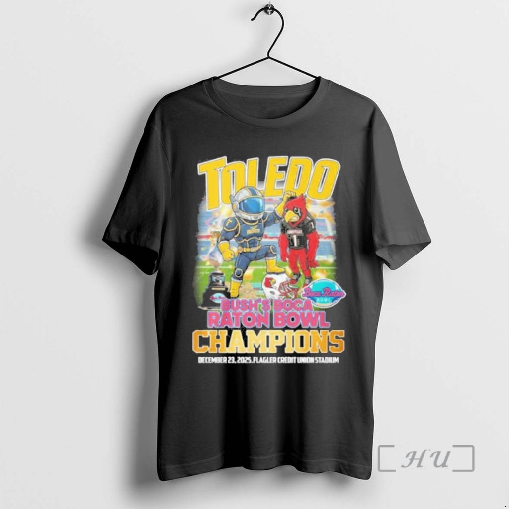 Trending Toledo Rockets Mascot Beat Louisville Boca Raton Bowl Champions T-Shirts, Hoodie, Sweatshirt | RetroVerseTees.com
