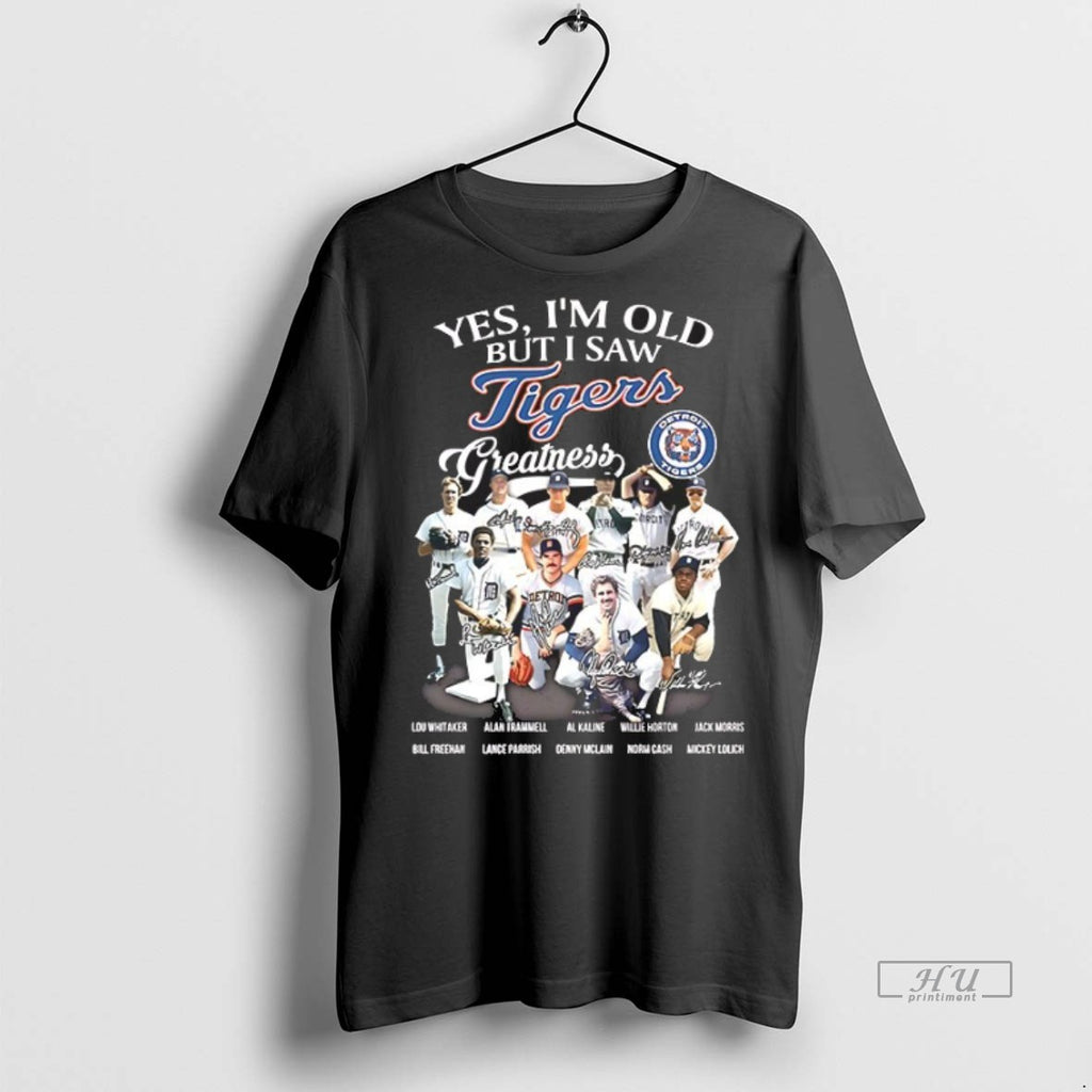 Trending Yes Im Old But I Saw Detroit Tigers Greatness 2025 Signature Vintage Shirt Sweater