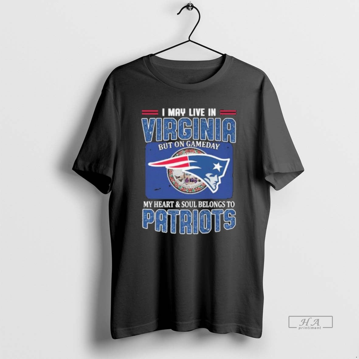 Trendy Official I May Live In Virginia But On Game Day My Heart And Soul T-Shirts, Hoodie, Sweatshirt | RetroVerseTees.com