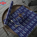 Trump 2024 Save American Again Christmas Wrapping Paper Blue - Pro Trump Maga Funny Let's Go Brandon Biden Trump 2024...