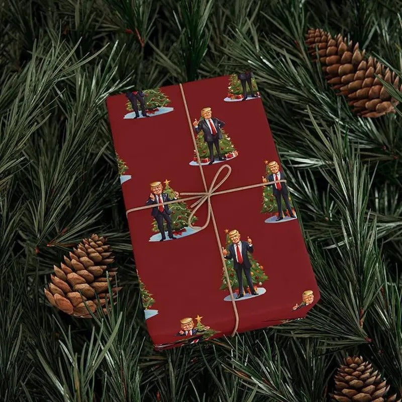 Trump Christmas Gift Wrapping Paper 3 Sizes, Republican Wrapping Paper, Trump Santa Wrapping Paper T-Shirts, Hoodie,...