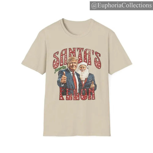 #Trump Christmas Santa's Favorite Felon Vintage Scratch Shirt, Republican Political Christian MAGA, Make America Great...