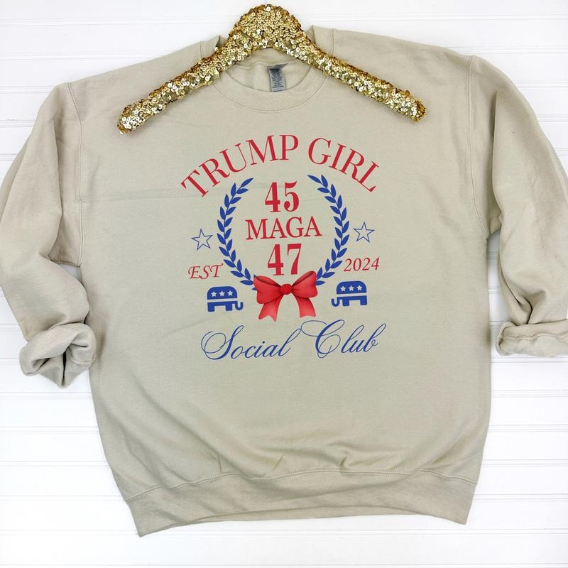Trump Girl Social Club Sweatshirt 'NLB' T-Shirts, Hoodie | RetroVerseTees.com