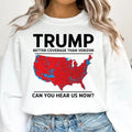Trump I'll Be Home for Christmas Sweatshirt, Humorous Trump Christmas, Christmas Santa Trump, Trump Won Again, Daddy's...