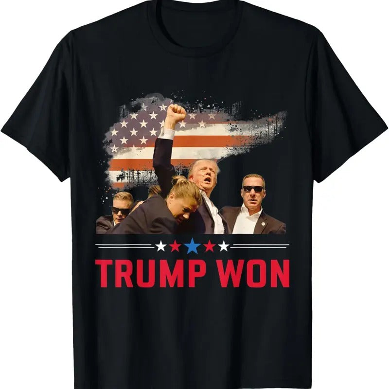 Trump JD Vance Won 2024 Inauguration Day 2025 47th President T-Shirt Hoodie, Sweatshirt | RetroVerseTees.com