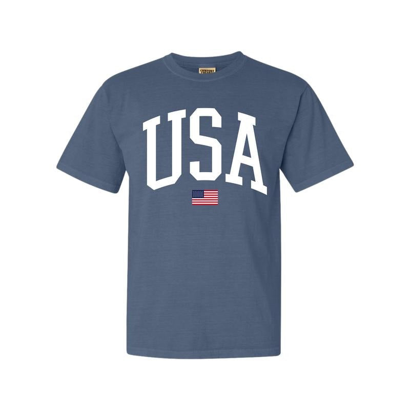 USA Flag Oversized Summer Graphic T-Shirt Hoodie, Sweatshirt | RetroVerseTees.com