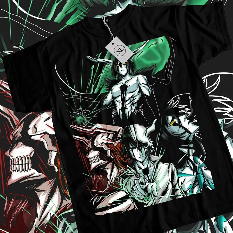 Ulquiorra Bleach T-Shirt S-4XL Cifer Ichigo Kurosaki Manga Horror Anime Shirt Tshirt S-4XL Hoodie, Sweatshirt