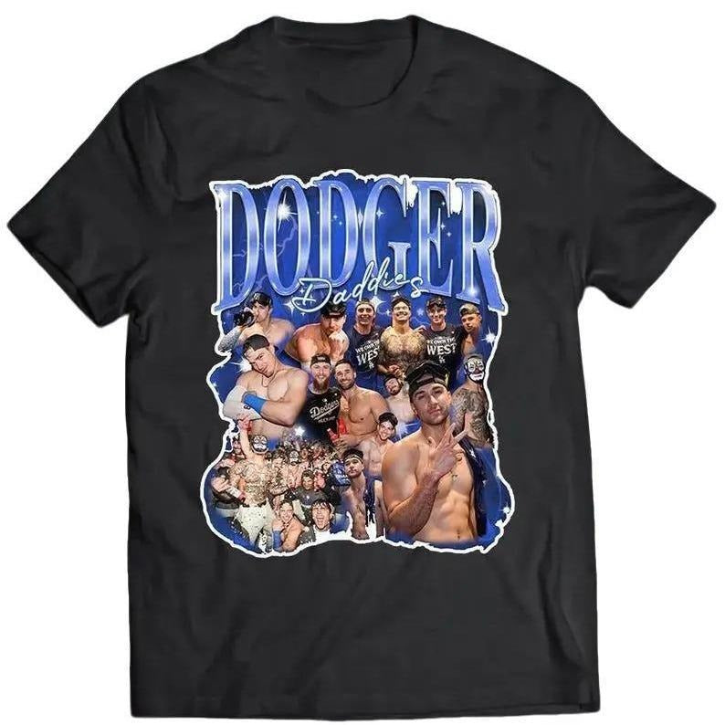 Unisex #DodgersDaddies T-Shirt, Vintage tee, Unisex shirt Menswear Top Hoodie, Sweatshirt | RetroVerseTees.com
