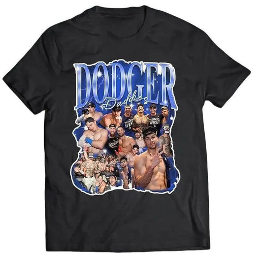 Unisex #DodgersDaddies T-Shirt, Vintage tee, Unisex shirt Menswear Top Hoodie, Sweatshirt | RetroVerseTees.com