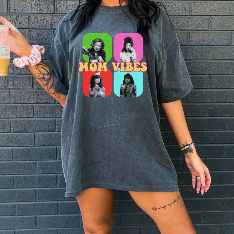 Unisex comfort colors sarcastic funny mom vibes short sleeve comfy casual cotton tshirt Hoodie, Sweatshirt