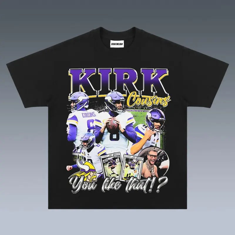 VINTAGE TEE | KIRK COUSINS- Soft and Comfortable Shirt - Unisex - Graphic T-Shirt Hoodie, Sweatshirt | RetroVerseTees.com