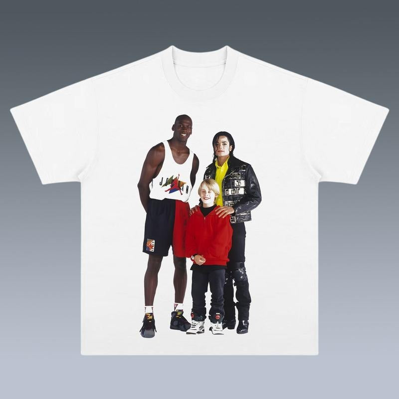 VINTAGE TEE | MICHAEL JOR.D4N-MICHAEL J4CKSON-MACAULAY CULKIN Trending Movie T shirt Vintage 90s T-shirt gift for Movie...