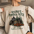 Ver 3 Hagrid's Pumpkin Farm Sweatshirt, Fall Pumpkin Shirt, Potterhead Fan Gift pumpkin crewneck Hoodie | RetroVerseTees.com