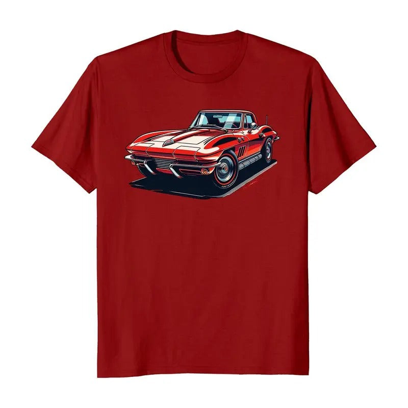 Vintage 69, Vette Classic Car T-Shirt Hoodie, Sweatshirt | RetroVerseTees.com