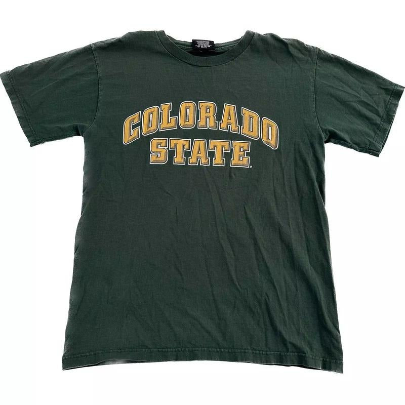 Vintage 90s Colorado State CSU Rams Green Spellout JamSport Shirt VTG, Unisex T-shirt Sweatshirt Hoodie | RetroVerseTees.com
