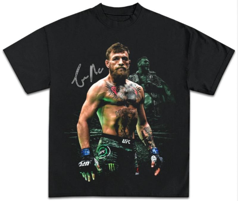 Vintage 90s Conor McGregor Graphic T-Shirt, Gifts For Fan, Menswear Top Underwear Streetwear Hoodie, Sweatshirt