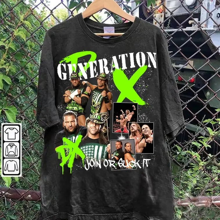 Vintage 90s Graphic Style D-Generation X T-shirt - D-Generation X T-shirt - American Professional Wrestler Tee For Man...
