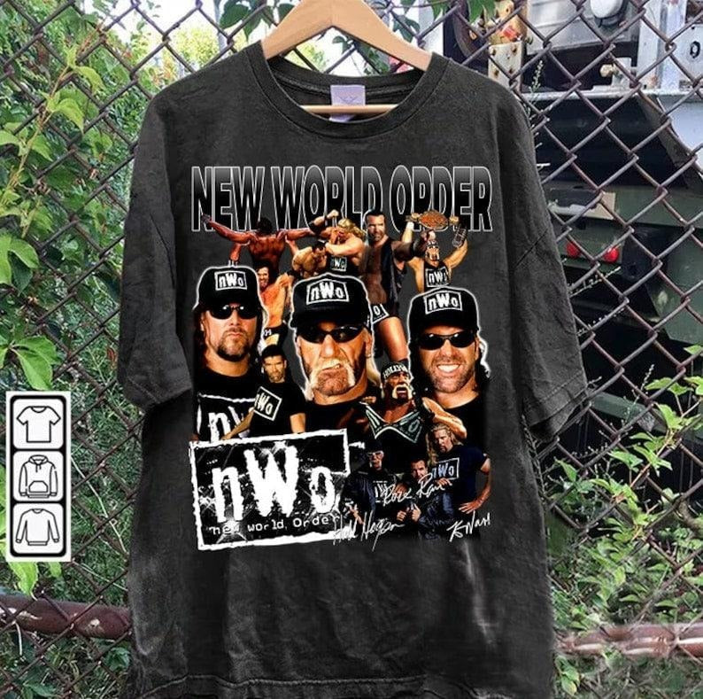 Vintage 90s Graphic Style New World Order T-shirt - New World Order T-shirt