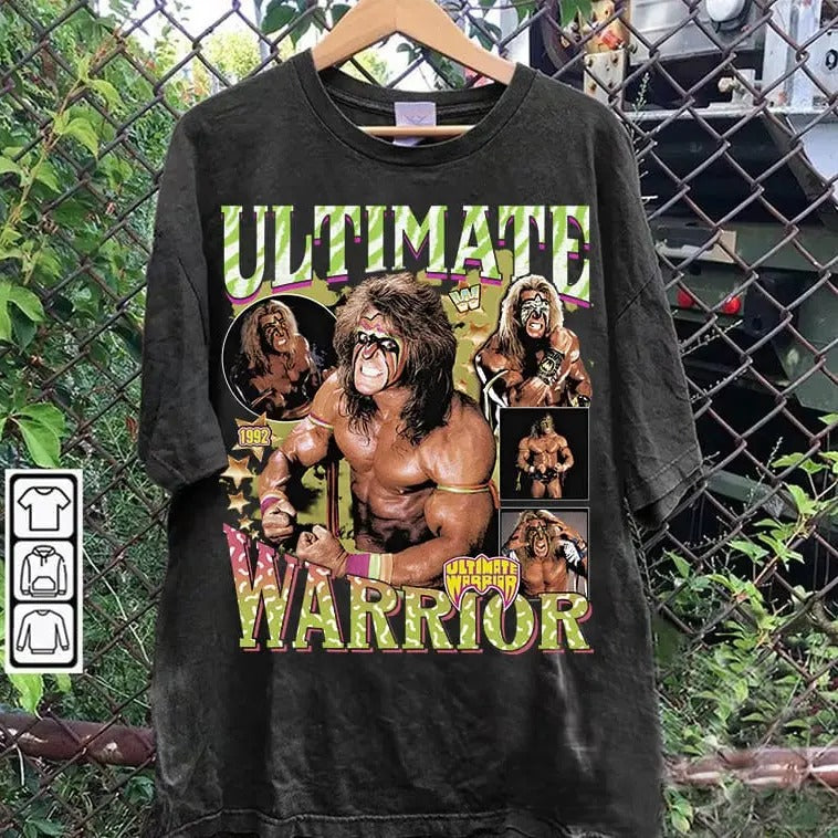 Vintage 90s Graphic Style Ultimate Warrior T-shirt - Ultimate Warrior T-shirt