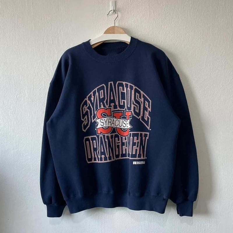 Vintage 90s Syracuse University Orangemen Crewneck Sweatshirt, Syracuse Orangemen Sweatshirt, Syracuse University...