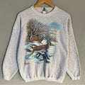 Vintage 90s Whitetail Deer Sweatshirt, Deer Stag Wilderness Sweatshirt, Deer Stag Wilderness Sweater, Deer Stag...