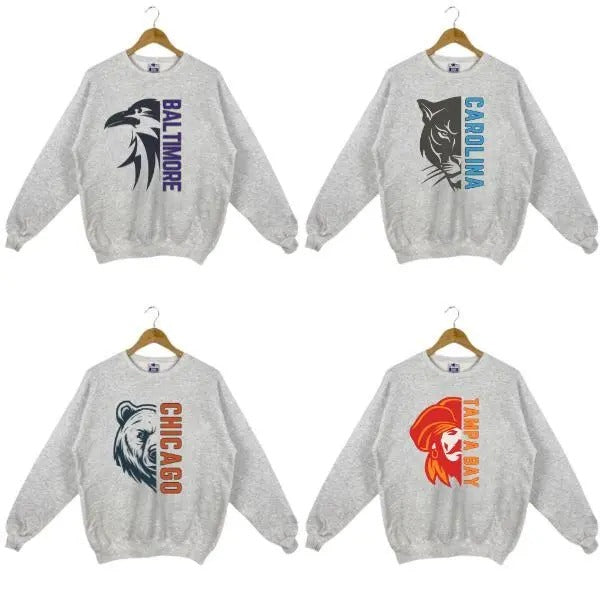 Vintage All Team Football Sport Grey Color Sweatshirt, All Team Football Gameday Shirt, Football Apparel, Florida Sports...