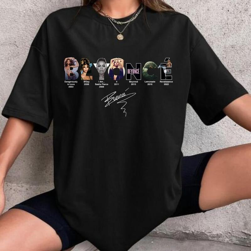 Vintage Beyonce Albums Shirt, Hoodie, Sweatshirt Comfort Cotton | RetroVerseTees.com