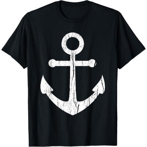 Vintage Boat Anchor T Shirt Nautical Sailing Mens Gift T-Shirt Made in USA Hoodie, Sweatshirt | RetroVerseTees.com