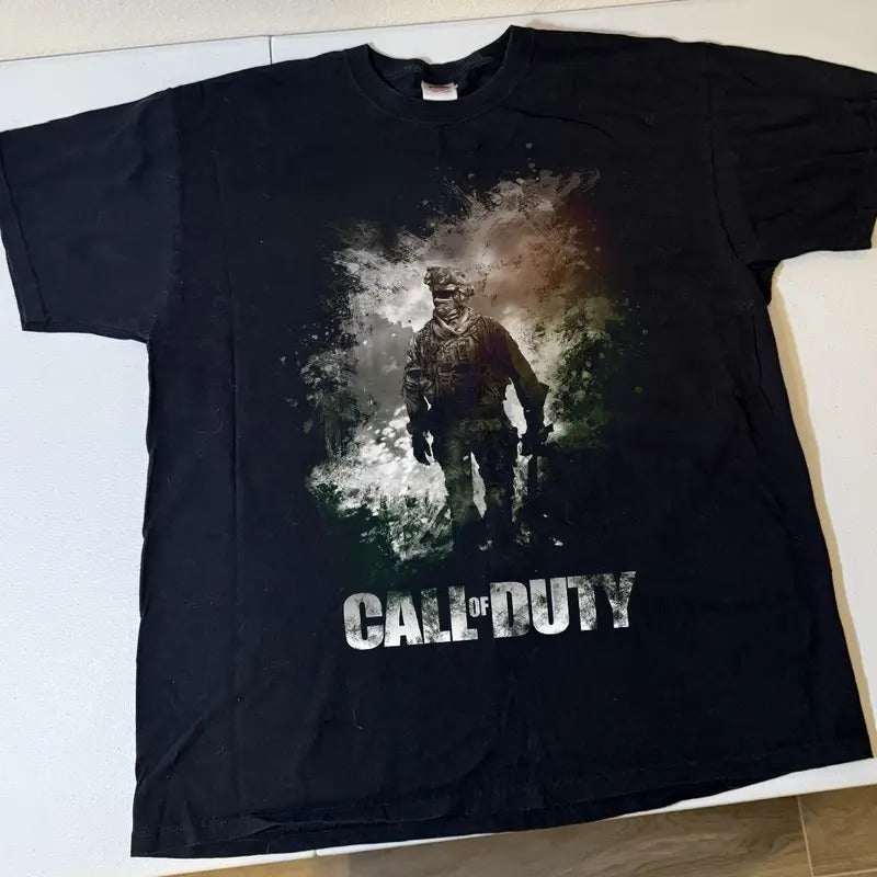 Vintage Call Of Duty T-shirt All Color All Size All Color Menswear Cotton Top Hoodie, Sweatshirt | RetroVerseTees.com