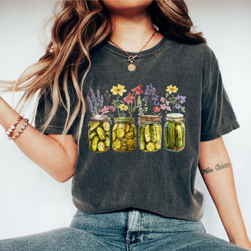 Vintage Canned Pickles Shirt, Pickle T-shirt, Pickle Lover Shirt, Canning Season Shirt, Gift for Gardener, Pickle Lovers...