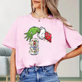 Vintage Christmas Shirt Grnnch Hand Holding Natural Light Funny Christmas Drinking Tshirt Hoodie, Sweatshirt