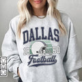 Vintage Dallas Football Sweatshirt, Vintage Style Dallas Football Crewneck, America Football Sweatshirt, Dallas Crewneck,...