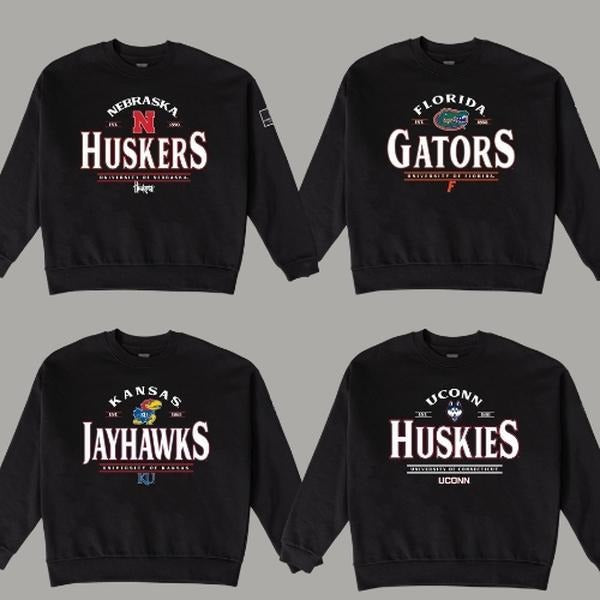 Vintage Football NCAA BLACK LABEL PREMIUM CREWNECK Sweatshirt, Vintage Sweatshirt All Teams NCAA, Classic Sport...