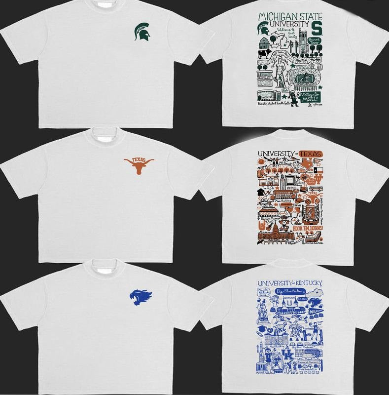 Vintage Graphic College All Teams NCAA 2Sides T-shirt, Vintage T-shirt All Teams NCAA, Classic Sport T-shirt, Gifts For...