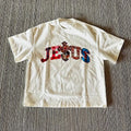 Vintage Jesus Graphic 100% Cotton T-Shirt vintage  shirts Crewneck Menswear Top Apparel Polyester Tshirt Streetwear...