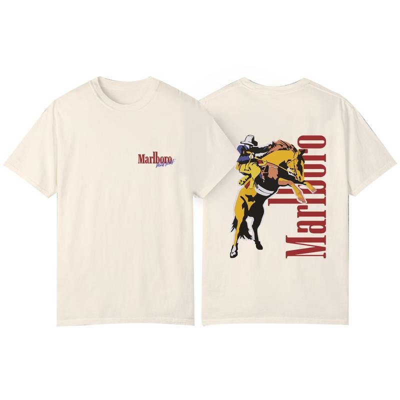 Vintage Marlboro Cowboy Wild West Shirt, Country Music, Cowboy Kille T-shirt, Custom Pullover Crewneck Hooded Sweatshirt,...