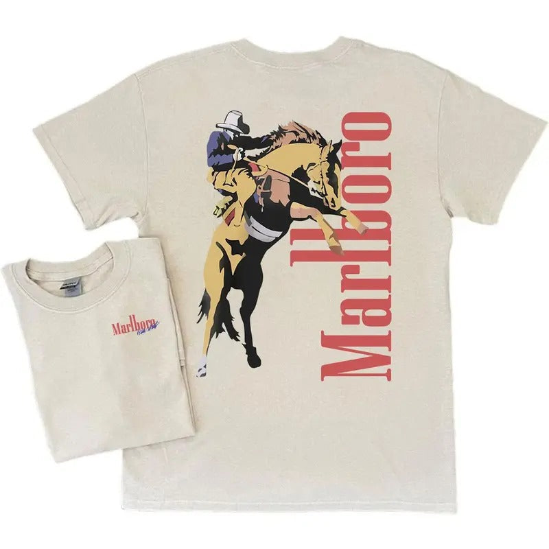 Vintage Marlboro Cowboy Wild West Shirt, Unisex Shirt, Men's Tshirt, Women's Tshirt Hoodie, Sweatshirt | RetroVerseTees.com