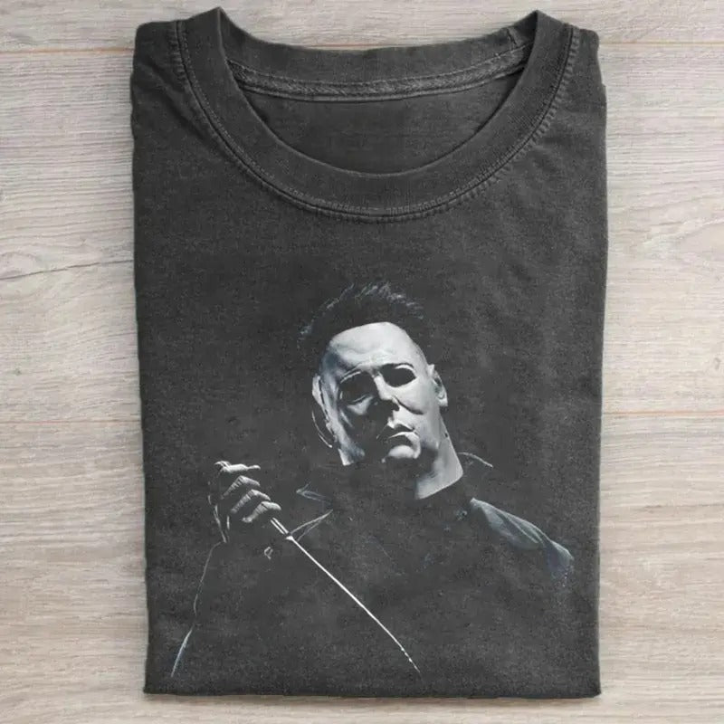 Vintage Michael Myers Halloween Graphic Tee, Horror Movie Shirt, Trick or Treat, Spooky Season, Fall Season, Halloween...
