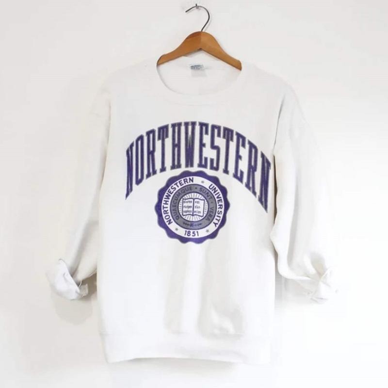 Vintage Northwestern University Illinois Wildcats Sweatshirt, Northwestern University Sweatshirt T-Shirts, Hoodie