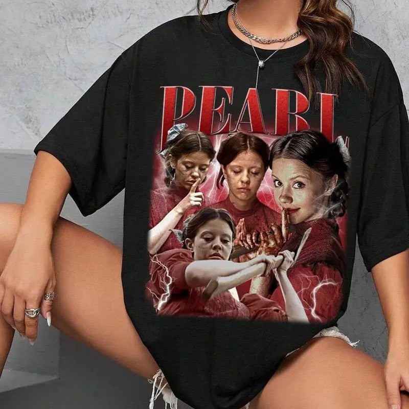 Vintage Pearl T-Shirt, Pearl Movie Pig Gators and Geese Shirt, Mia Pearl Horror Movie Pearl Tee, Top Womenswear Original...