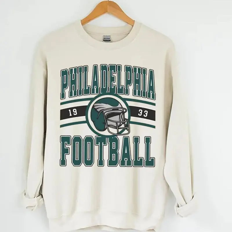 Vintage Philadelphia Football Crewneck T-Shirt Sweatshirt, #Eagle Sweatshirt, Retro Philadelphia Football Shirt,...