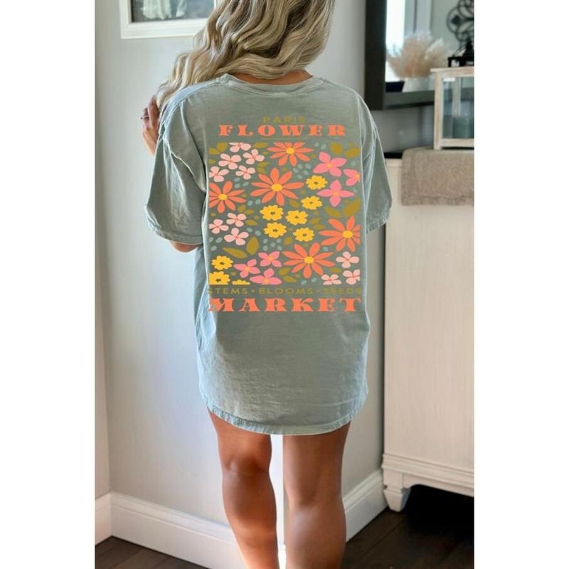 Vintage Pressed Flowers Tshirt Boho Wildflowers Cottagecore Shirt Botanical Tee Pastel Floral Nature Shirt Garden Lover...