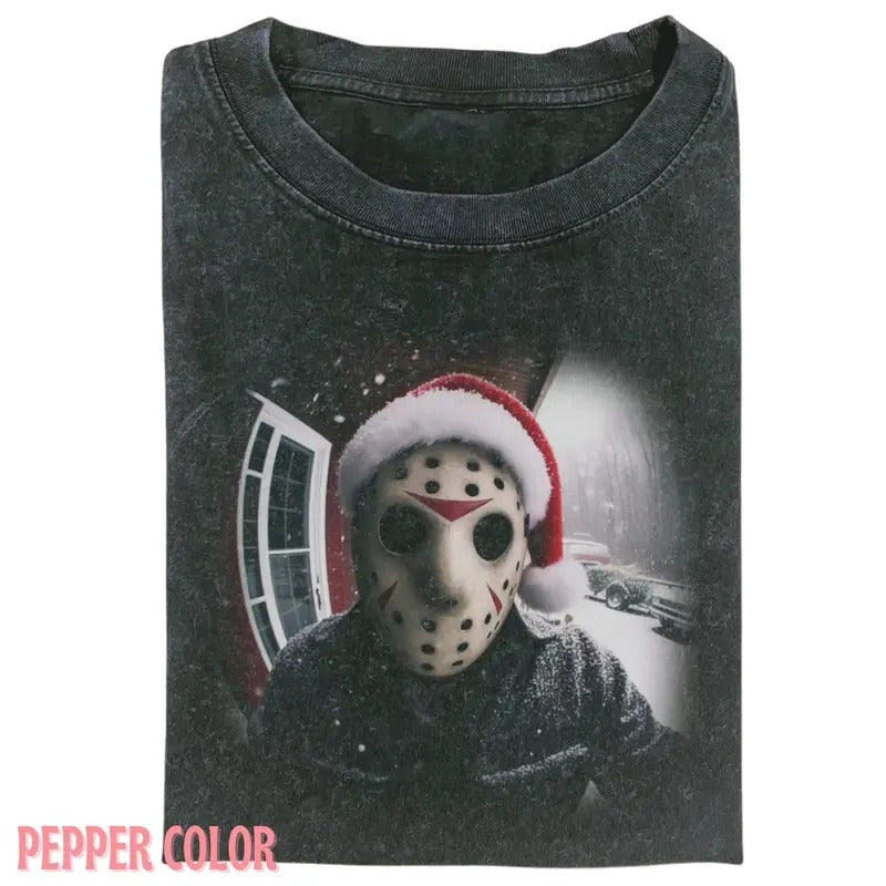 Vintage RETRO FUNNY CHRISTMAS HALLOWEEN T-SHIRT, Funny graphic 90' Graphic tee Womenswear Top Hoodie, Sweatshirt