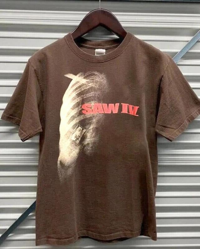Vintage Saw movie promo T Shirt, SAW Movie Vintage Cotton Menswear Hoodie, Sweatshirt | RetroVerseTees.com