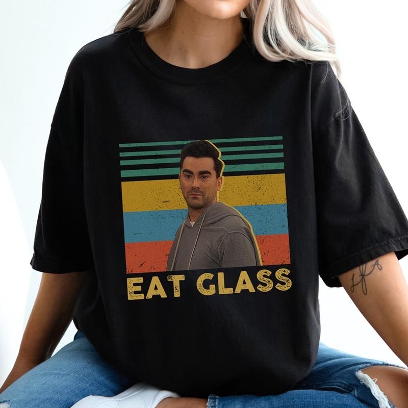 Vintage Schitt's Creek Eat Glass Shirt, Vintage T-Shirt Hoodie, Sweatshirt | RetroVerseTees.com