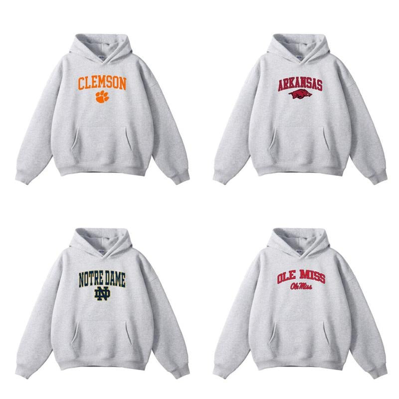 Vintage Sport Teams NCAA Collection Unisex Crewneck Sport Grey Hoodie for men and women, Cotton CrewNeck Hoodie Menswear...