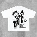 Vintage Street Portrait Graphic Print Cotton T-Shirtstyle{n002}2 T-Shirts, Hoodie, Sweatshirt | RetroVerseTees.com