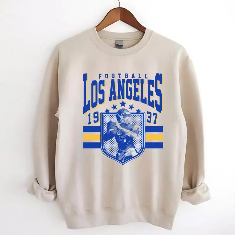 Vintage Style All Teams Football Sand Sweatshirt, Unisex Women Men Sweatshirt, Gift For Fan, Classic Cotton Menswear...