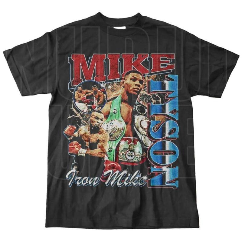 Vintage Style Mike Tyson T-shirt, Mike Tyson Shirt, 90s Vintage Boxing Sport Legend Unisex Graphic Tee Hoodie, Sweatshirt