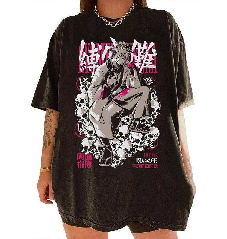Vintage Sukuna Shirt, Itadori Shirt, Ryomen Sukuna Shirt, Anime Shirt, Manga Shirt, Anime Fan Gifts Shirt Hoodie, Sweatshirt